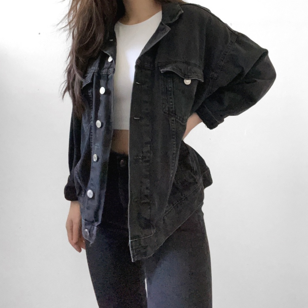 black denim jacket